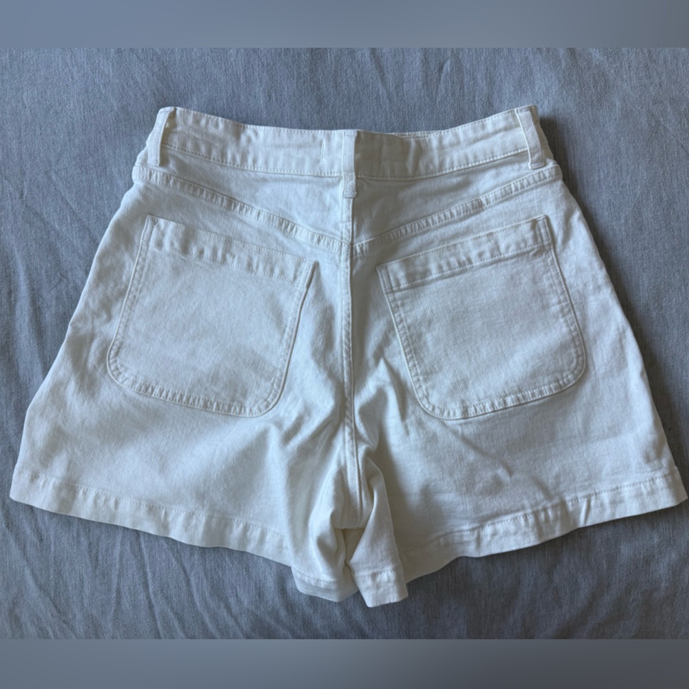 NWT Madewell White High-Rise Sailor Shorts